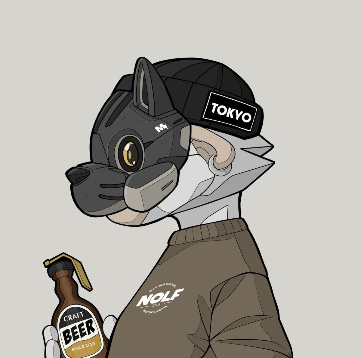 LOVE ROARS❤️
LOVE NOLF🍕🍺
#ROARS 
#NeoTokyoPunks 
#2ndCollection