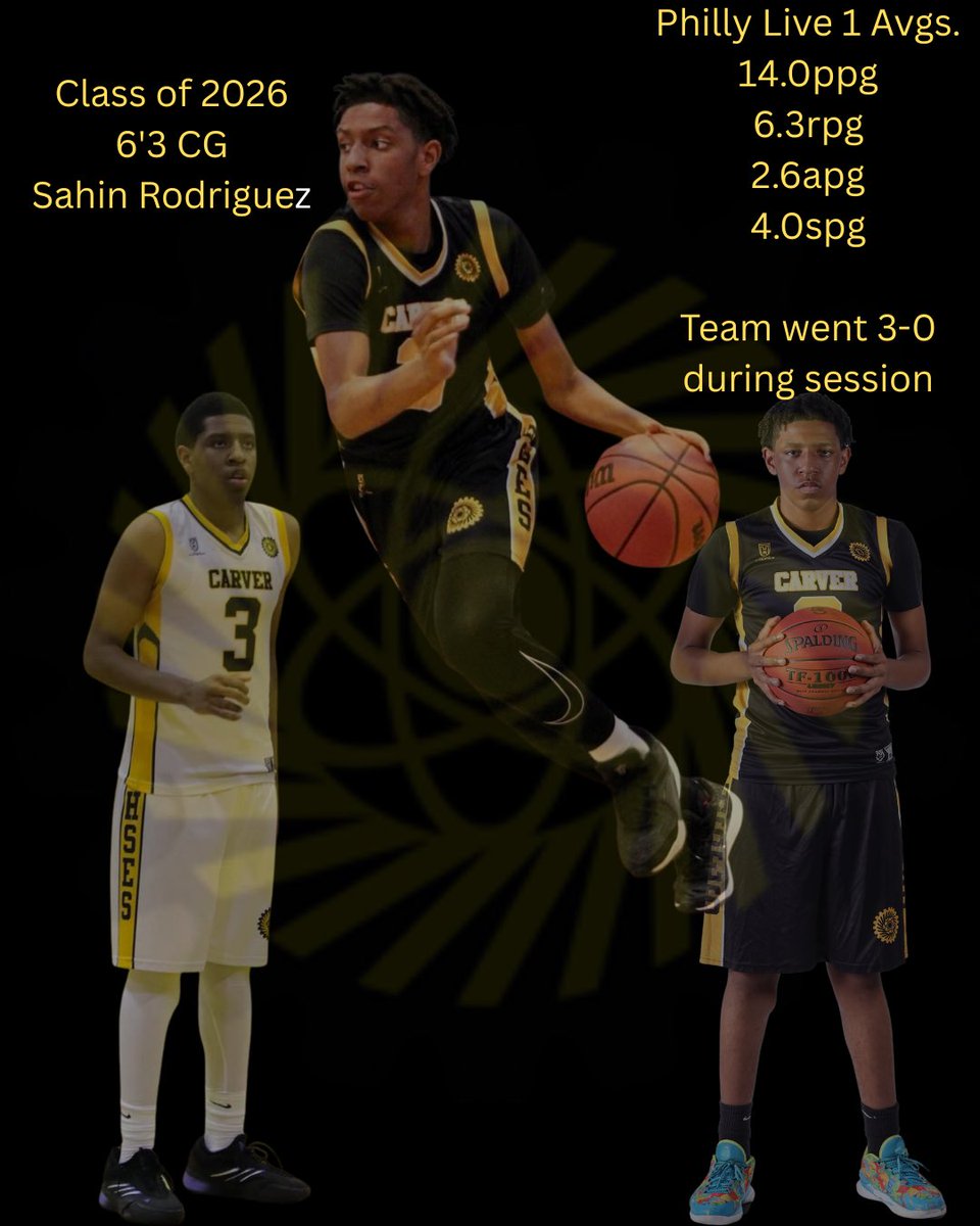 Carver HSES BVBB (@bvbbhses) on Twitter photo Class of 2026 Philly HS Live 1 avgs:
Schedule for Philly HS Live 2
Sat 6/28
9a vs. Paul VI (NJ) (Jeff 1)
11:20a vs. CBA (NJ) (Jeff 1)
Sun 6/29
10:10a vs. Bishop Guifoyle (6th Man Court 5)
<a href="/ballin_far/">Fareed Brown</a> <a href="/_4xmatt/">Matthew “Matt” McField</a> <a href="/SahinRodriguez3/">sah4our</a>
<a href="/PhillyHSLive/">Philly HS</a> Class of 2026 Philly HS Live 1 avgs:
Schedule for Philly HS Live 2
Sat 6/28
9a vs. Paul VI (NJ) (Jeff 1)
11:20a vs. CBA (NJ) (Jeff 1)
Sun 6/29
10:10a vs. Bishop Guifoyle (6th Man Court 5)
<a href="/ballin_far/">Fareed Brown</a> <a href="/_4xmatt/">Matthew “Matt” McField</a> <a href="/SahinRodriguez3/">sah4our</a>
<a href="/PhillyHSLive/">Philly HS</a>