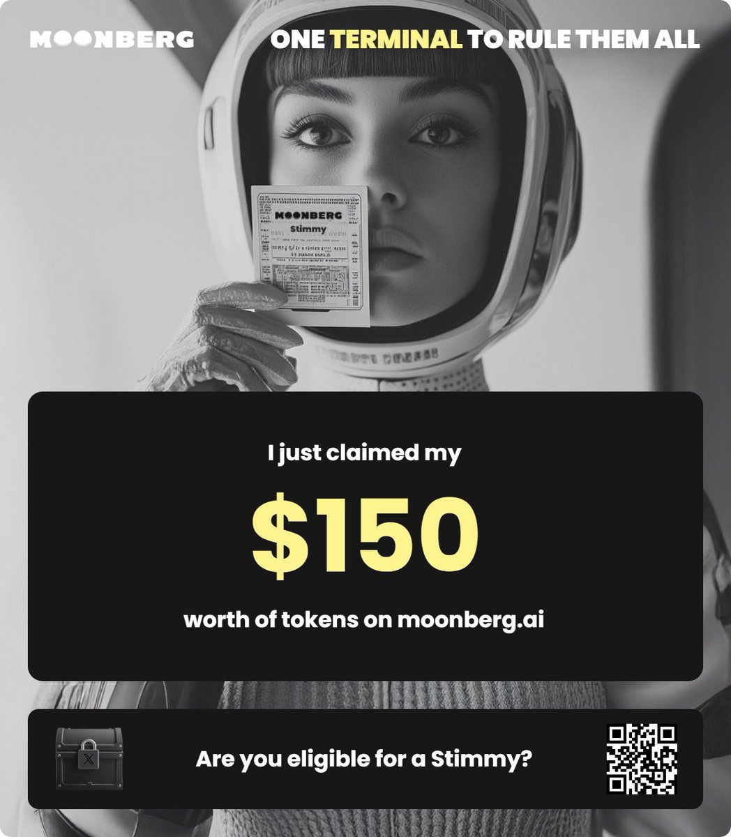 Just claimed a fat Stimmy from
<a href="/Moonberg_ai/">MOONBERG</a>
(fat is not the word i would use W 150 bucks tho)