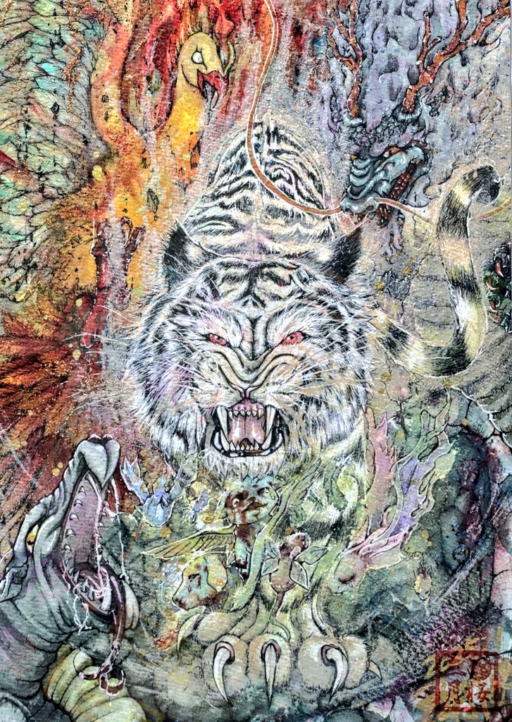 mituki_sakura_'s tweet image. #動物愛護絵師 #動物愛護に国境はない #動物虐待反対 #アナログ絵 #水彩絵 #中国猫のSOS #中国猫拷問グループ壊滅 #不動明王 #目黒不動尊龍泉寺 #護摩
🆕「業火」 2025年6月23日 三月 桜