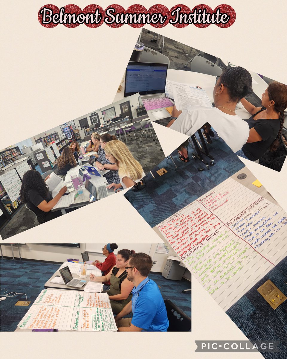 Teachers collaborating  at our Institute! #BestYearLoading #BelmontBEST <a href="/HillsboroughSch/">Hillsborough Schools</a> <a href="/CandiceDodd2/">Candice Dodd</a>
