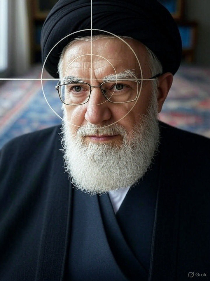 The Iranian Islamic Republic’s beloved supreme leader, who’s really a little bitch in hiding and well just another target for Mossad you can’t hide and you will be found.