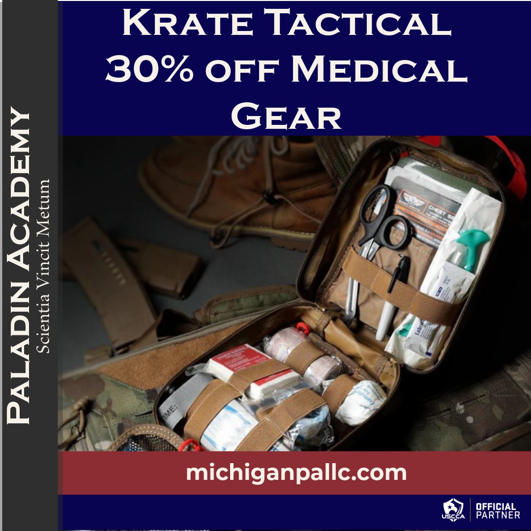 Paladin_Academy's tweet photo. Get prepared for the unexpected

Now through June 30, enjoy 30% off all Krate med bags with code PREPARED! Plus, elevate your skills by signing up for medical training at Paladin Academy. Call us for details!

#PaladinAcademy #KrateTactical https://t.co/Jh2vF47GoW