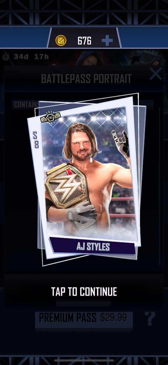 ajgarcia95's tweet photo. @WWESuperCard That Title Image is #toosweet 🤘 https://t.co/SYq4eiDsaV