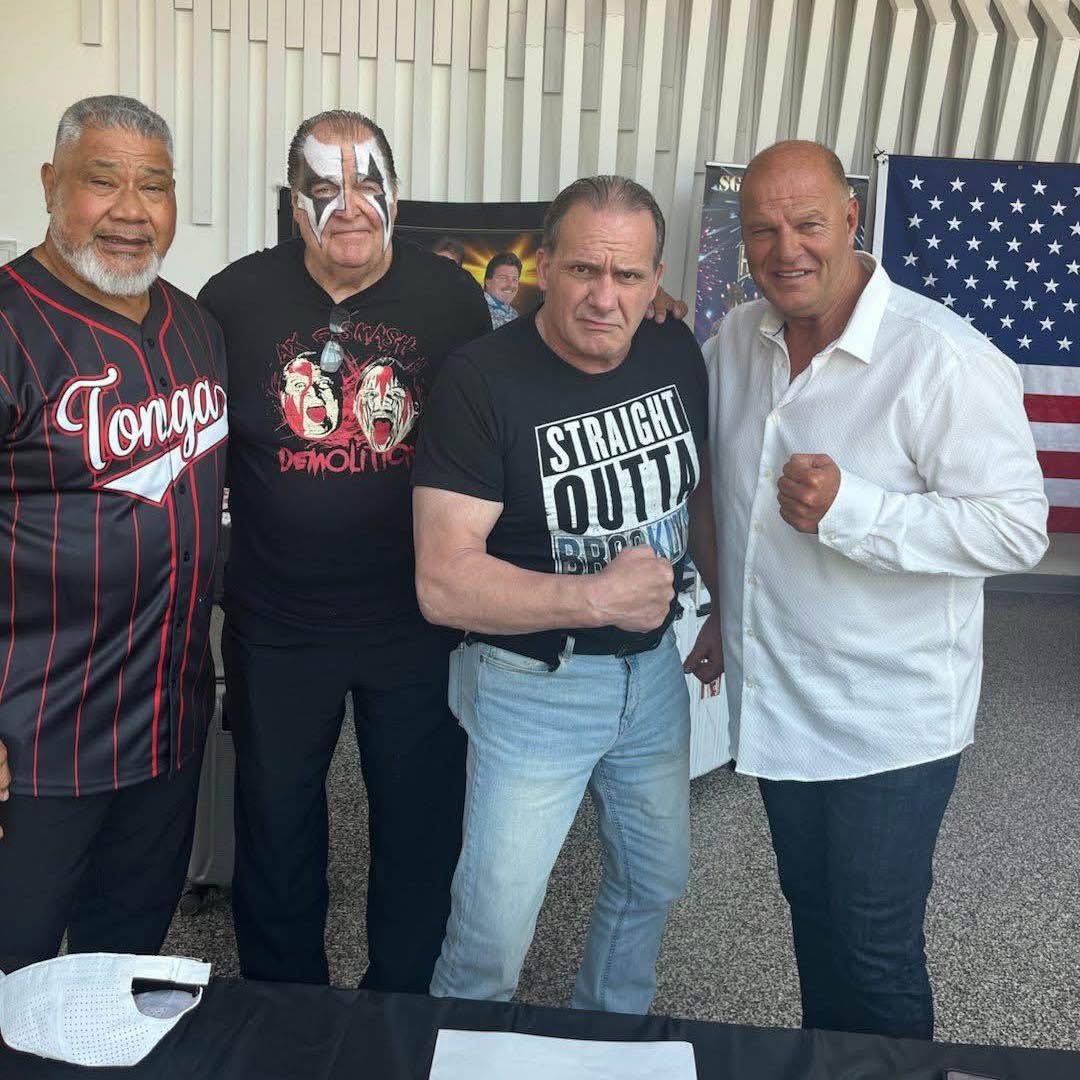 Haku, Demolition Ax, The Brooklyn Brawler and 'The Mountie' Jacques Rougeau at 80s Wrestling Con!