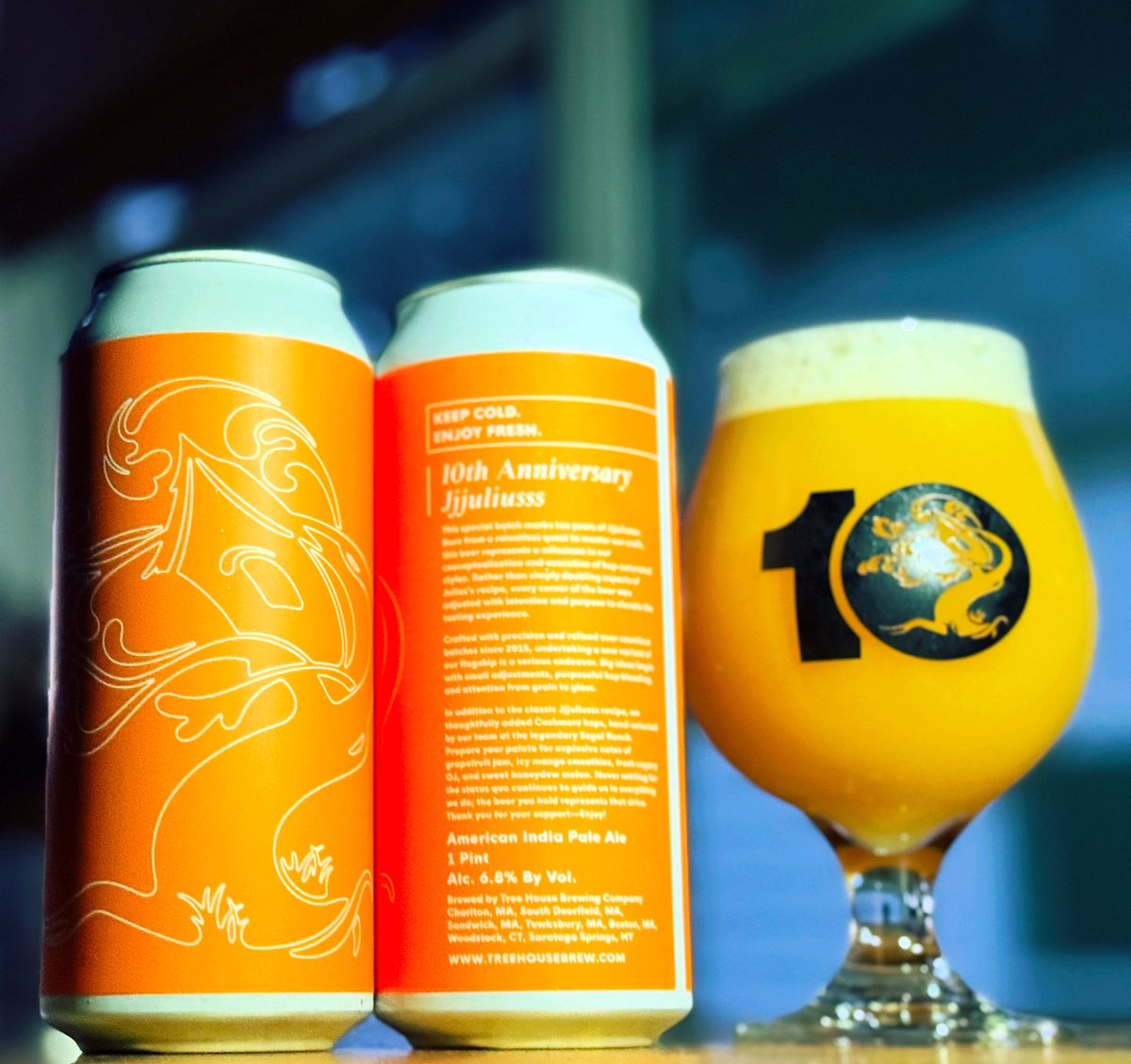 Next up! JJJuliusss Tenth Anniversary! Wow this is special! Cheers <a href="/TreeHouseBrewCo/">Tree House Brewing Co.🍺</a> <a href="/treehousenate/">Nathan Lanier</a> <a href="/TreehouseLdog/">Tree House L-Dog</a> <a href="/jomobono/">Jay Omobono</a>