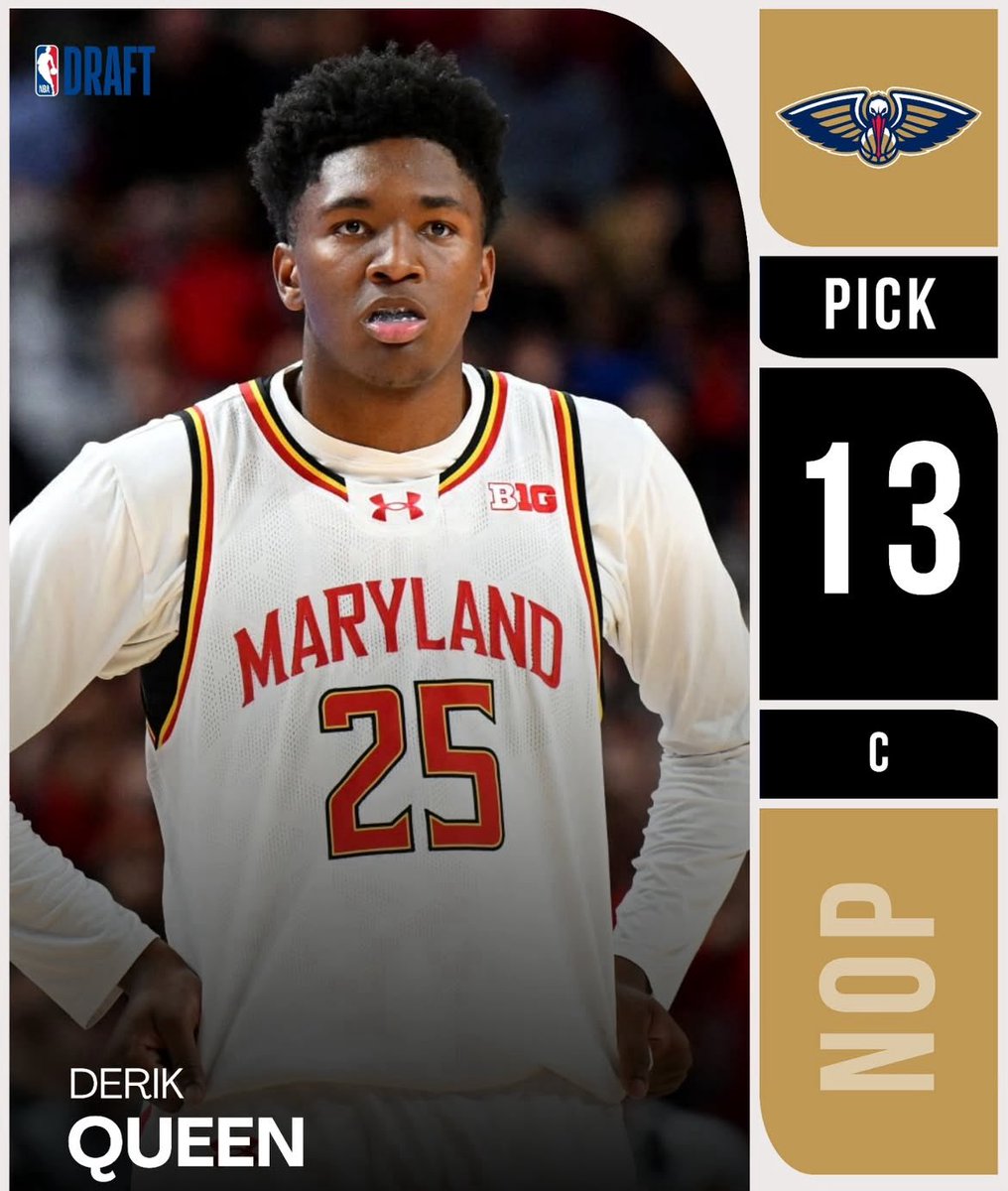 LITTLE ZION: The Pelicans TRADE UP to select Derrik Queen with the 13th pick of this year’s #NBADraft

He told our reporters earlier today that he hoped to go to New Orleans so he could learn from and emulate Zion Williamson “on and off the court”