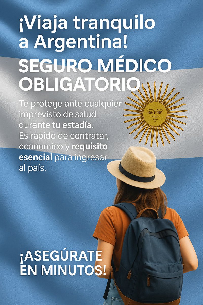 ¡Explora Argentina sin preocupaciones! Seguro médico obligatorio garantiza tu aventura. ¡Contrata ya!
👉 wrld.short.gy/arg