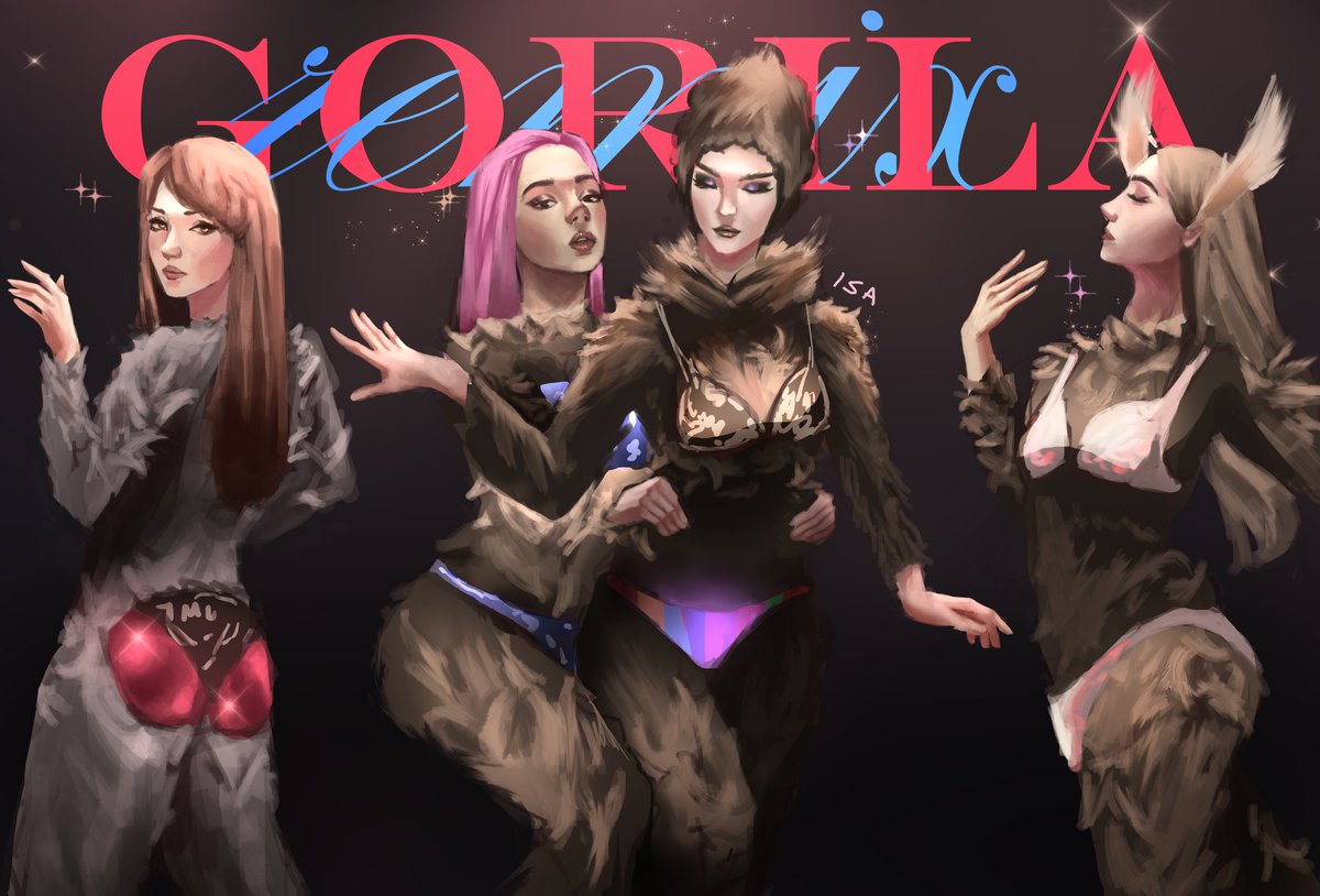 Isaannh's tweet photo. En su era gorilas🌈, un fan art para las más trans!! https://t.co/ftKrT9WyvZ