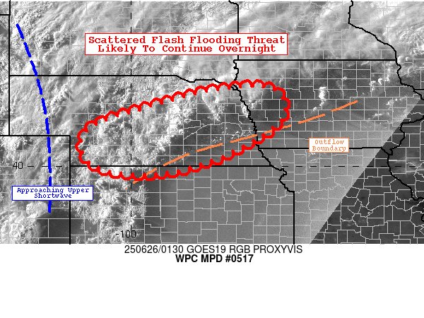 #WPC_MD 0517 affecting Much of central and eastern Nebraska, far northern Kansas, and western Iowa, #iawx #newx #sdwx #kswx, wpc.ncep.noaa.gov/metwatch/metwa…