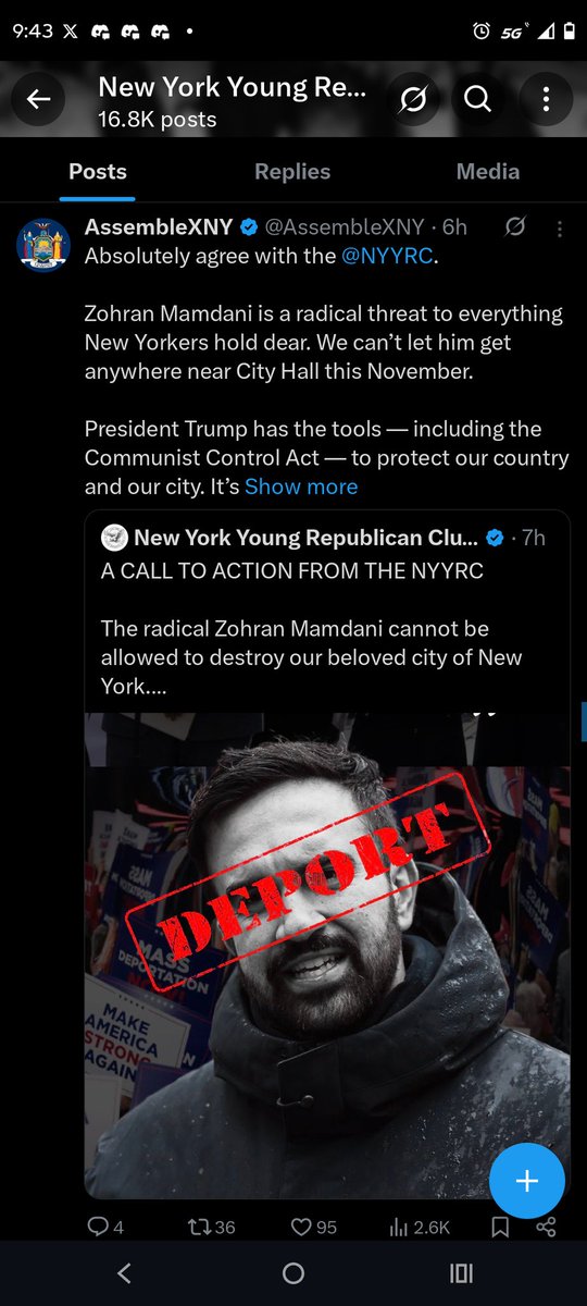 W Reposted a
<a href="/NYYRC/">New York Young Republican Club 🇺🇸🗽</a>