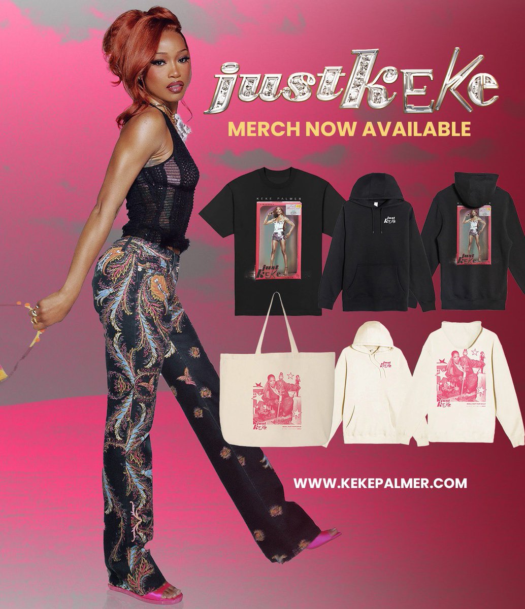 KekePalmer's tweet photo. Y’all been asking and babyyyy we delivered! We got that new merch drop and Just Keke on Vinyl! Get yours at https://t.co/IyKHzNmlkh https://t.co/YLGVZuegGC