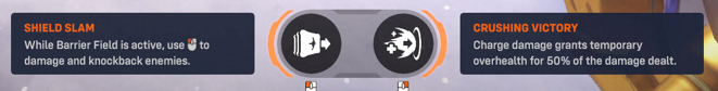 these are the major perks for reinhardt by the way most of you probably didnt know about them since they are both useless and worse than 90% of minor perks in the game please just give this hero speed boost perk or vertical mobility this hero has been so bad forever its really bo