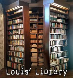 Louis_LAmour's tweet image. Louis always felt that “A book is less important for what it says than for what it makes you think.” Louis's bookshelves were rarely empty and nearly always overflowing with some of his over 15,000 plus volumes.
His Library walls were lined with four sets of double bookshelves,…