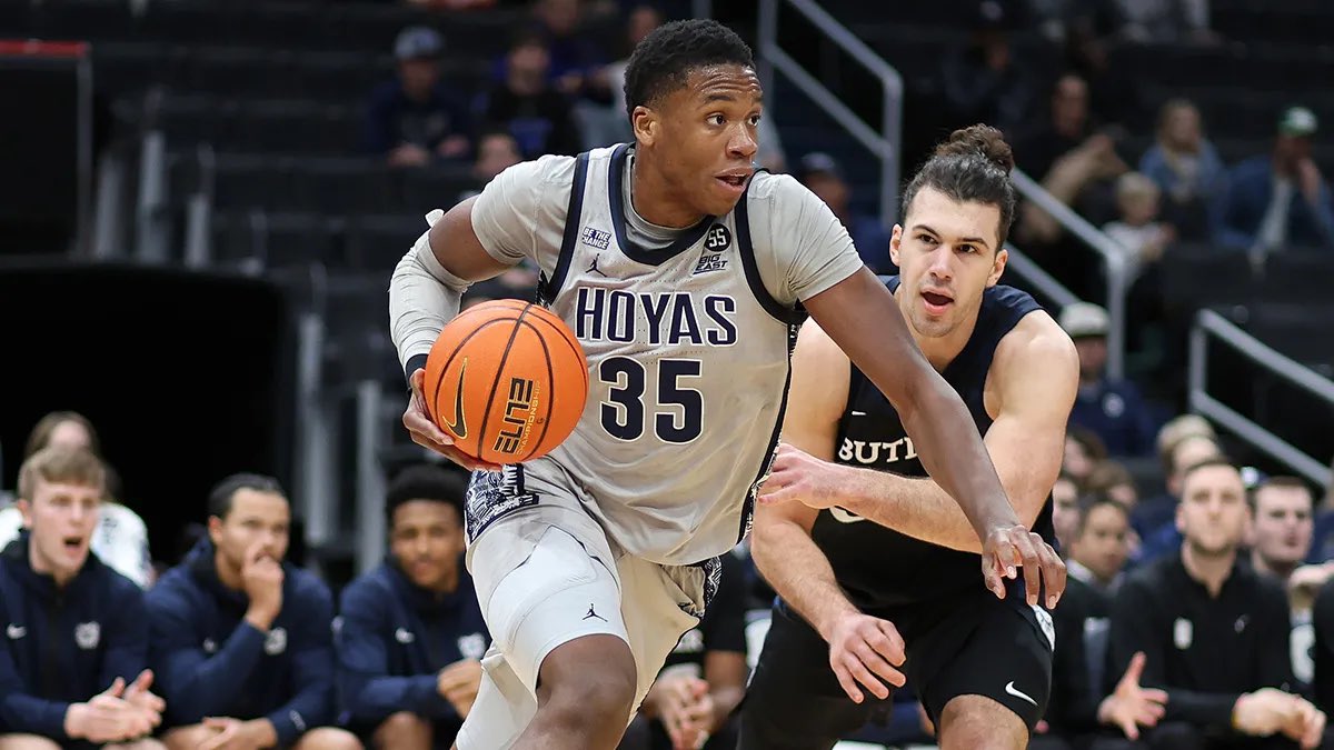 BigEastBarroom's tweet image. With the 15th pick in the NBA draft, the Oklahoma City Thunder select Thomas Sorber!
The Georgetown big man joins the defending champs after his one year in DC
Hard to think of a better landing spot.
Good luck Thomas!