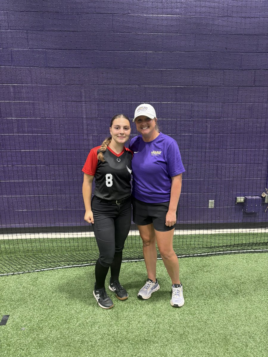 Thank you <a href="/JMUSoftball/">JMU Softball</a> for a great camp today. Even though half the day got rained out, I learned so much and got some great reps in hitting. <a href="/NYNighthawksSB/">NY Nighthawks Softball</a>