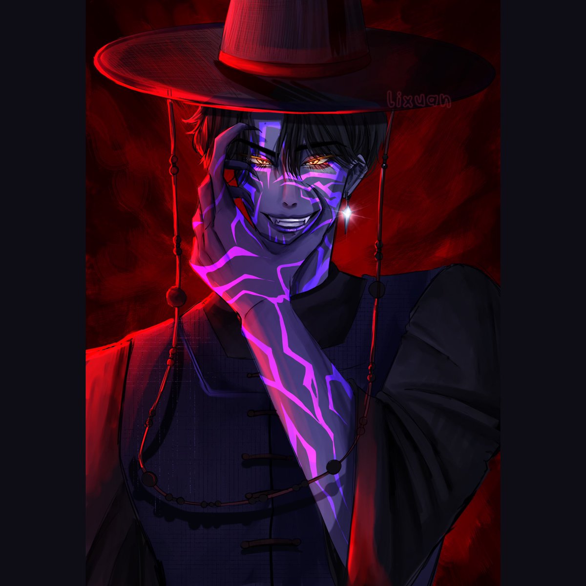 skylixuan's tweet photo. #KPOPDEMONHUNTERS #kpopdemonhuntersfanart #sajaboys #kpopdemonhunter #jinu #illustration #jinukpopdemonhunters #art #fanart https://t.co/4AO02415J9