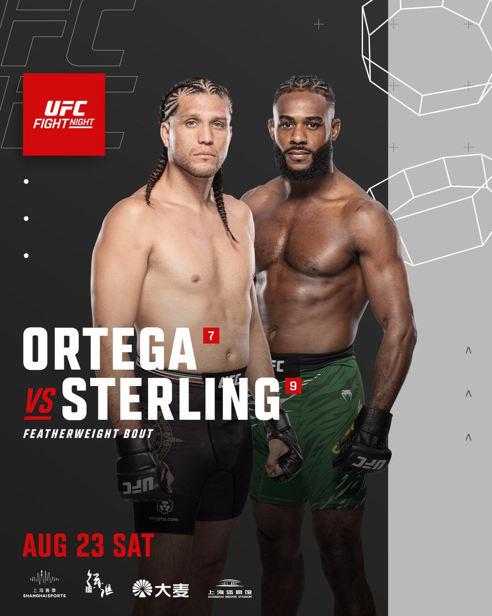 Bringing the HEAT to Shanghai 🔥

<a href="/JohnnyWalker/">Johnny  Walker</a> vs Zhang Mingyang
@BrianTCity vs @FunkMasterMMA

[ #UFCShanghai | AUG 23 ]