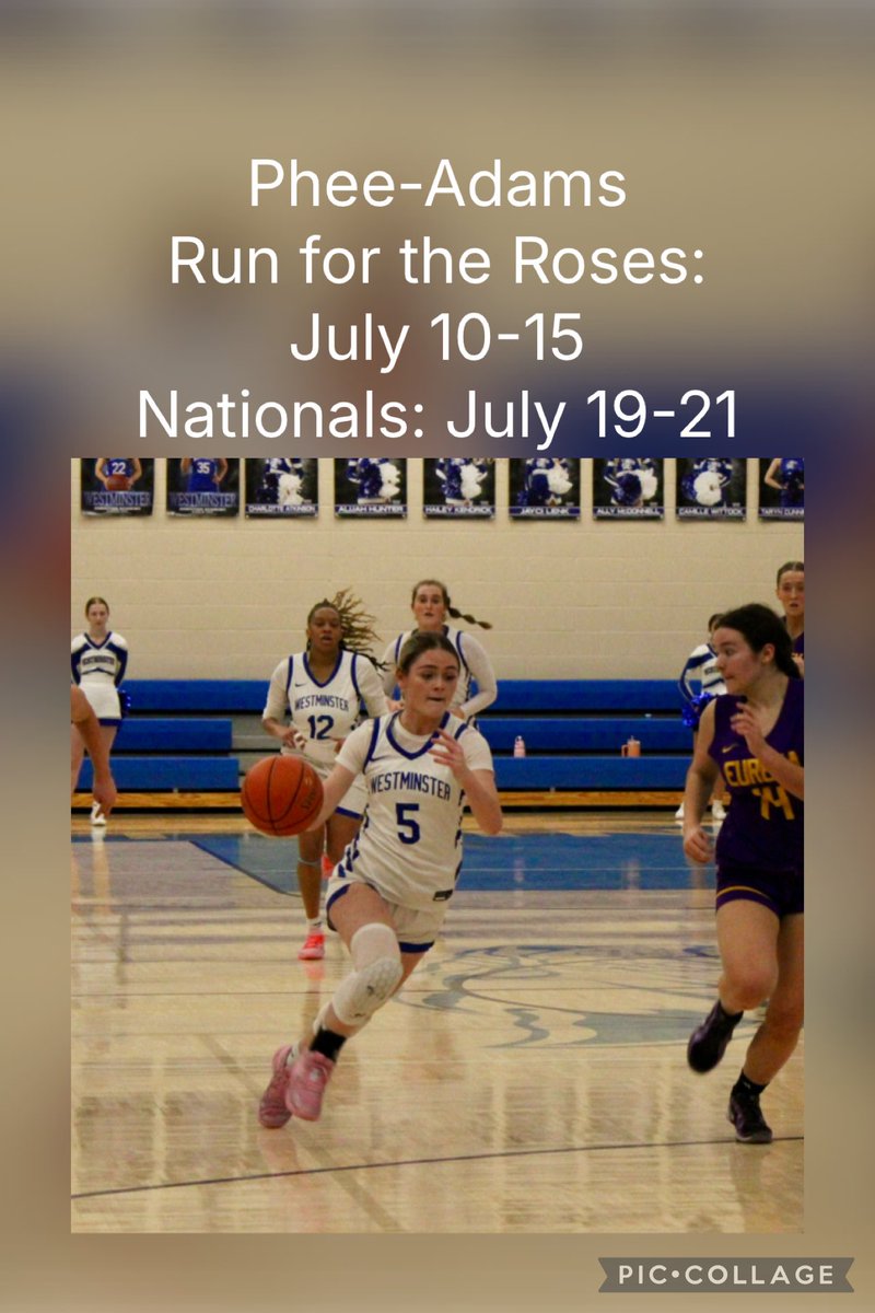 Excited to join AAU 17U Phee-Adams for Nationals and Run for the Roses