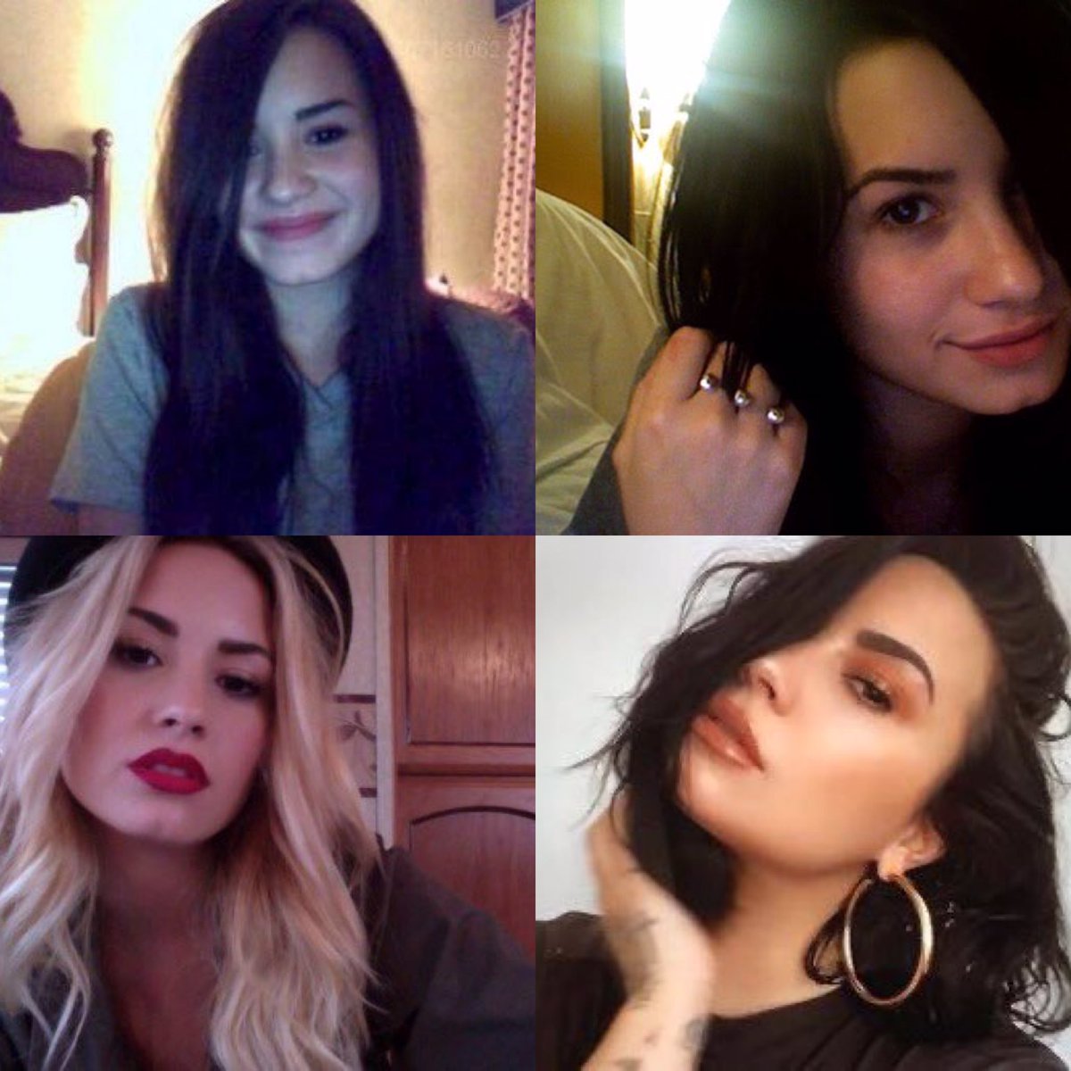 demi lovato webcam photos over the years ✨