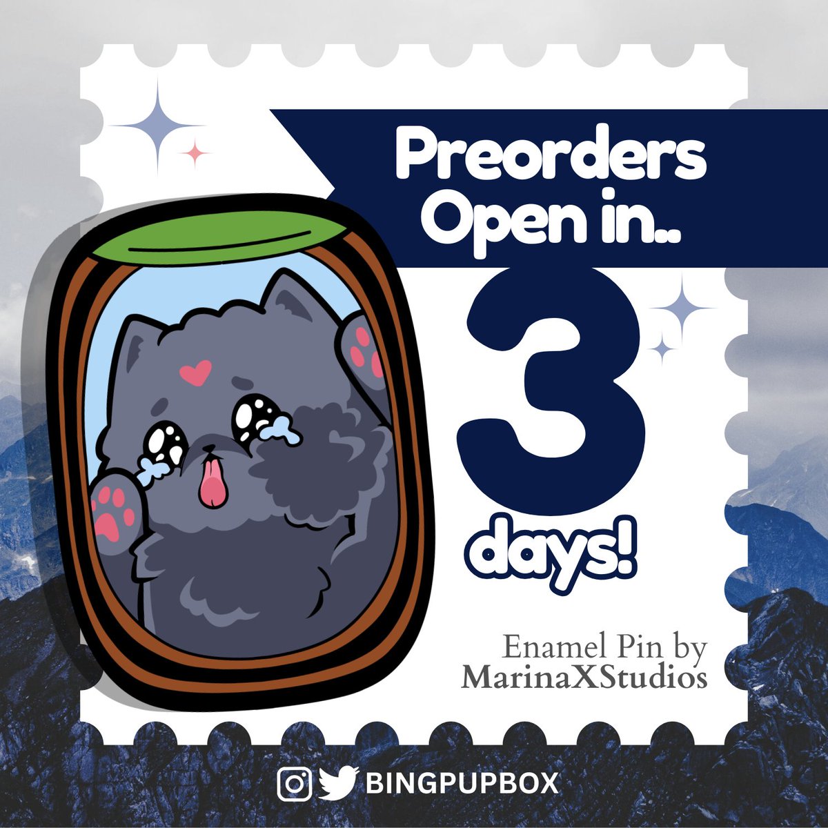 ✈️ Preorders Open in 3 Days ✈️

Bingpup Around the World preorders open in just 3 days, on July 1 at 9AM PST! We have 2 bundle options available and offer free shipping on all orders!

🐾 enamel pin by <a href="/MarinaXStudios/">Marina | Megacon 252</a>
🗓️ po period: July 1-21
🛒 bingpupbox.bigcartel.com
