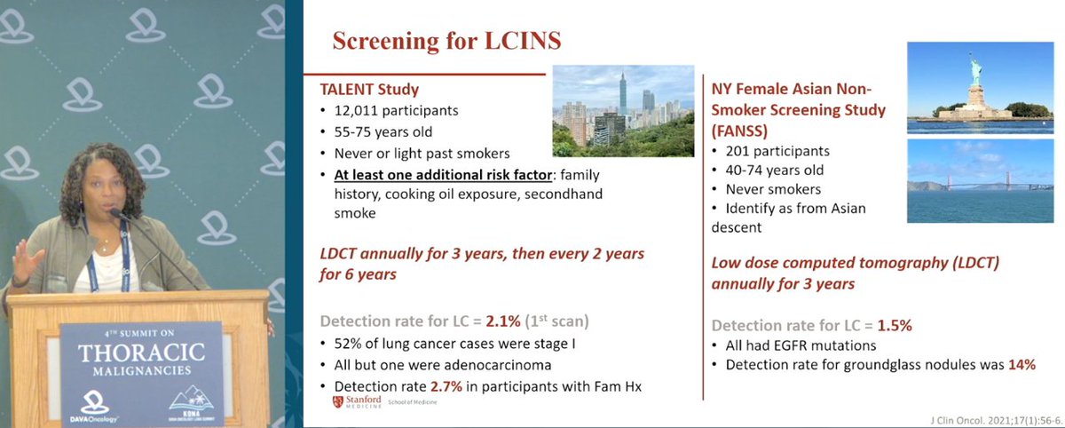 DAVAOnc's tweet image. Dr. Leah Backhus (@LeahBackhusMD) @StanfordMed highlights rising incidence &amp;amp; unique biology of lung cancer in never-smokers (LCINS): risk-informed LDCT screening, genomic disparities (EGFR↑, ALK↑) and tailored strategies. A call for refined guidelines #LungCancer #DAVALung