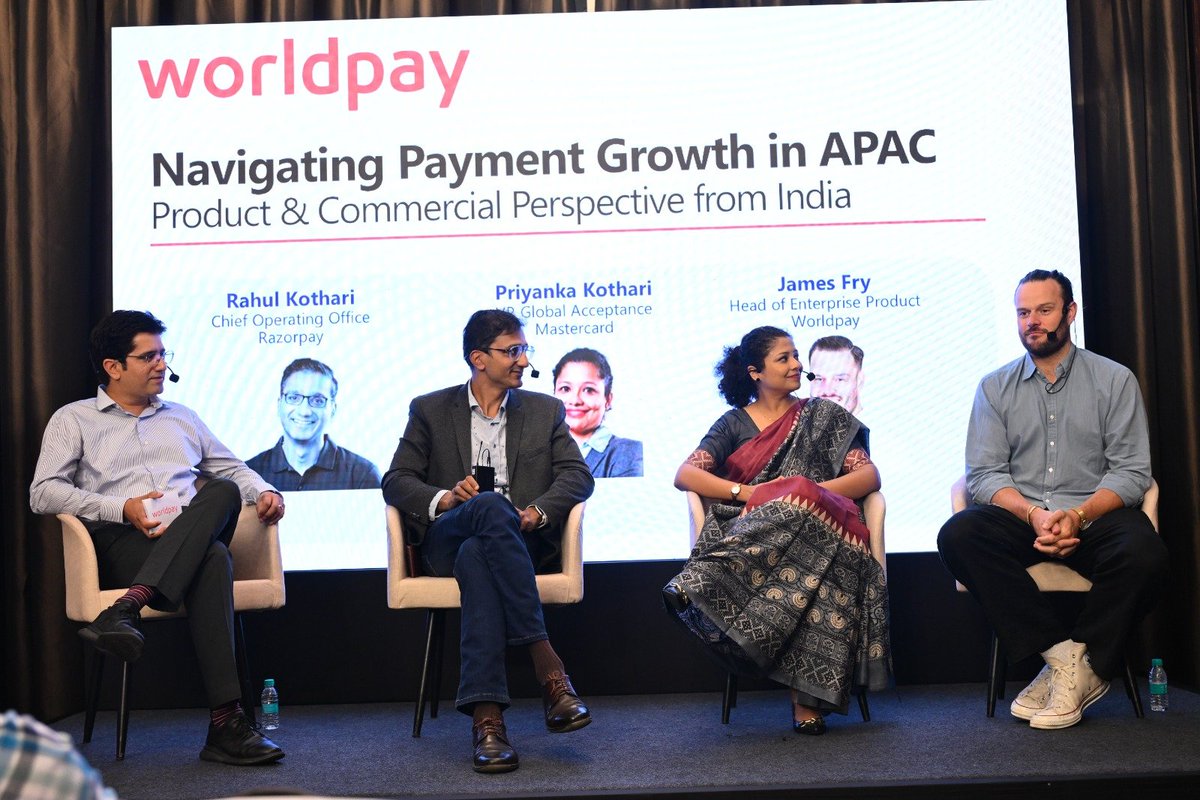 -Real-time payments in APAC are reshaping onboarding, fund flows, regulation, risk &amp; more.

-Localization needs a mindset shift, not just strategy.

-AI isn't just for engineering; sales, product, ops must lead too.

Great panel by <a href="/Worldpay_Global/">Worldpay</a>
 with Priyanka and James.