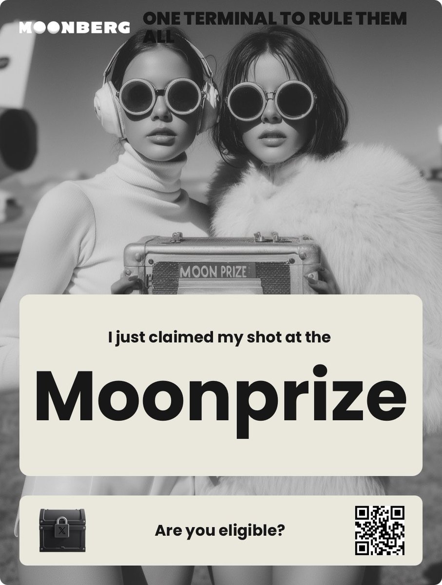 Just claimed my shot at the MoonPrize from <a href="/moonberg/"></a>.
Didn't even know I was on the list.
You probably are too ●●