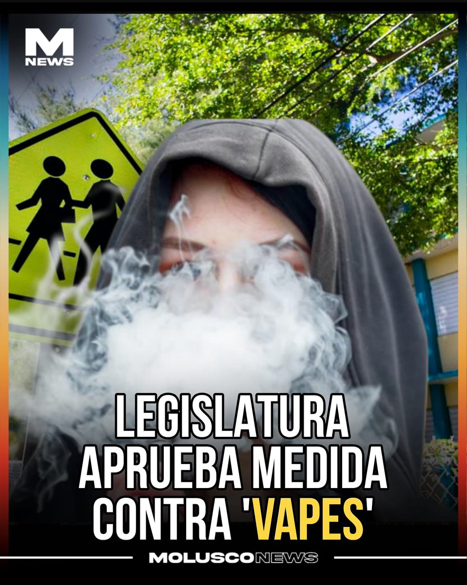 La Cámara de Representantes de Puerto Rico aprobó el Proyecto 385, presentado por el representante Edgar Robles Rivera, que prohíbe la venta de cigarrillos electrónicos o ‘vapes’ a menos de 500 metros de escuelas elementales, intermedias y superiores. Las multas serían de hasta