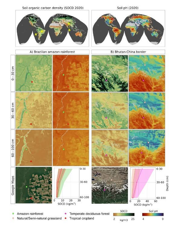 rafemoro's tweet image. 🧭 Base de datos #OpenLandMap-soildb
Información global del suelo; 30 m. Basado en aprendizaje automático espacio-temporal y muestras de archivo unificadas. (2000–2022). Via GisArabi.
📄essd.copernicus.org/preprints/essd…
📂 zenodo.org/records/154704…
💻 github.com/openlandmap/so…