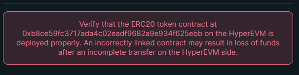 Prinzy25's tweet photo. MOVING FUNDS IN AND OUT OF HL: 
Still Confused About Depositing to Hyperliquid? This Guide Fixes That.

I have countlessly come accros persons confused and asking how do they get funds in and out of hyperliquid, both hypercore and EVM included.

Lets settle this once and for all. 
Here is all you need to know and the answers to your FAQs

1. How do i make deposit from other Chains to Hypercore?

Currently Hypercore supports deposite from: 
- Arbitrum (USDC, USD.e and USDT)
- Solana (SOL and Fartcoin)
- Bitcoin (BTC)
- Etherium (ETH), 

To deposit to hypercore, use this link here https://t.co/mXN0LuGrib 

- Connect your wallet. 
- Click on “Deposit”, 
- Select chain and assets. 
- For Arb chain u only need to sign a trx,  
- For other chains, a unique address is provided
- copy the unique address and transfer the the assets, - Return and click “done” wait for ur assets to reflect. 

NB: Observe the treshold amount, for sol the least u can deposit or withdraw is 0.2sol.
The croschain infra is powered by @unitxyz

2. Can I deposit directly from exchanges?   
- YES

There are some exchanges that support $HYPE deposit/withdrawal. The popular ones includes but not limited to: 
https://t.co/h3KLrbwpFG, 
Mexc, 
Bitget, 
Simpleswap 
CoinEx etc. 
Some of them support both Hypercore and EVM, check and select the proper chain that applies to you, 

I personally recommend sending to L1, then transfer to evm 
Hypercore CA: 0x0d01dc56dcaaca66ad901c959b4011ec

3. How do I transfer HL assets to and fro hypercore and EVM?

Quite easy, while the wallet is still connected
- Go to “trade” tab 
- "establish connection” if you have to. 
- click the “transfer to EVM’ option beside the token balance. 
- Togle the arrows to select direction (spot to evm vice versa
- sign the trx to finish up. 
For tokens other than $HYPE u might get the warning in the screenshot here.

The  evm CA displayed is that of the token you are trying to transfer, if you are arent sure the token is deployed already on evm, search the CA on dapps such as hyperswap, if still not sure, test with small amount before going big.

4. How do I bridge from other chains to hyperEVM?

Much easier than it sounds, Several dApps support bridging directly to HyperEVM:

Use in-dApp bridges:
@HyperSwapX (has a built-in bridge tab)
@LiquidLaunchHL (also integrates bridging)

Steps:
- Navigate to the "Bridge tab"
- Select source chain & token
- Select destination as HyperEVM
- Confirm and sign the transaction

If you’re bridging from or to Solana, you will have to connect your Solana wallet as well.

Other tools that support cross-chain bridging to HL:
- Debridge
- jumper Exchange

5. Can I only bridge to $HYPE or other tokens are supported?

Yes other tokens are supported.

Debridge and Jumper allows bridging of your choice assets from other chains to varieties of hyperEVM tokens. you can paste the the CA to fect the token if it doesnt appear by default. Nice job @jumperapp  @0xluude and team for this great integration. 

6. which is the best wallet to use for HyperEVM?

Outrighly, I recommend rabby wallet by @Rabby_io  for the best experience. it does not only give the best user experience, It has hyperevm RPC integrated, tracks your hyperevm portfolio automatically all in one place very beatiful to see.

Inasmuch as there are still couple of other ways to deposit to HL didnt mention, I beleive these are among the easiest way with less drama. 
However I will add more options with time if I see the need to.

Get started already. 
Follow, like, bookmark and rtw to further push the content to folks who needs it  more.