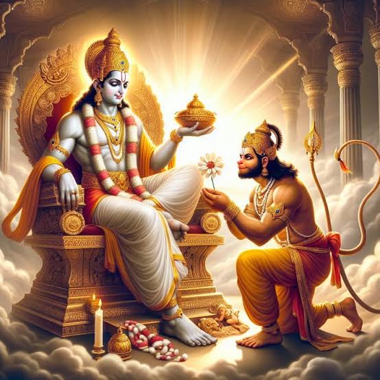 जामवंत कह सुनु रघुराया,जा पर नाथ करहु तुम्ह दाया !
ताहि सदा सुभ कुसल निरंतर,सुर नर मुनि प्रसन्न ता ऊपर !!

अर्थात:हे मेरे प्रभु श्रीराम,जिस पर आप दया करते हैं, उसका हमेशा कल्याण होता है और वह हमेशा खुश रहता है और साथ ही सभी देवता भी उसी मनुष्य और मुनि सभी उस पर प्रसन्न रहते हैं