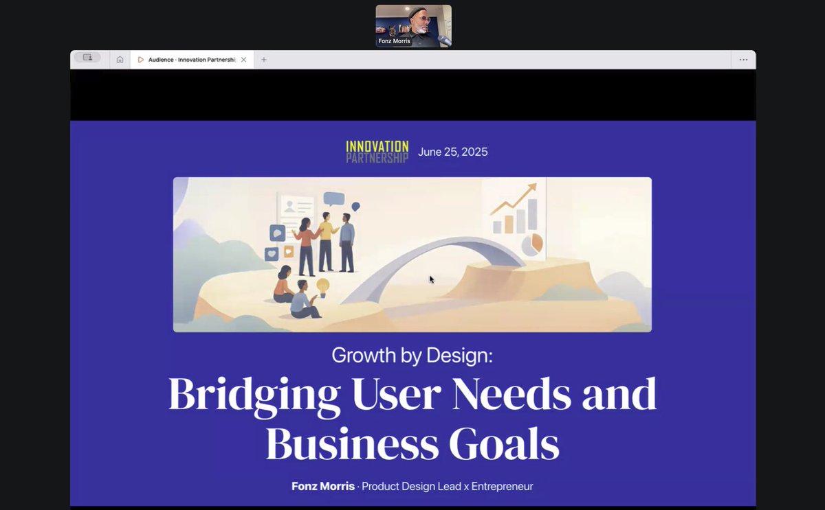 youngfonz's tweet image. Spoke at Innovation Partnership (virtually) and the energy was real.
AI. Streaming tech. Board engagement. Empathy by design.
Big shoutout to Corina Balaneau, WeWork & Mediastreamai.com.
When you bring sharp minds & tough questions together, innovation hits different.