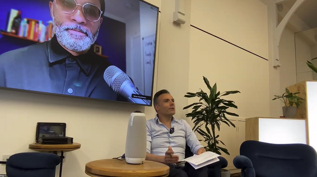 youngfonz's tweet image. Spoke at Innovation Partnership (virtually) and the energy was real.
AI. Streaming tech. Board engagement. Empathy by design.
Big shoutout to Corina Balaneau, WeWork & Mediastreamai.com.
When you bring sharp minds & tough questions together, innovation hits different.
