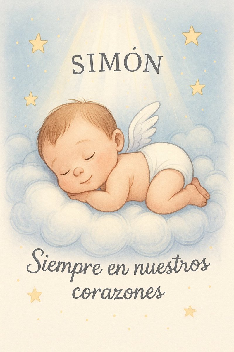 No pensé que se pudiera amar tanto a un ser que no conocí... Por y para la eternidad. Simón 🤍