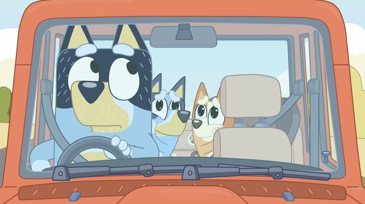 Bluey_jp's tweet image. 鏡越しのおねだりの顔🥺🩵💛

#bluey
#ブルーイ