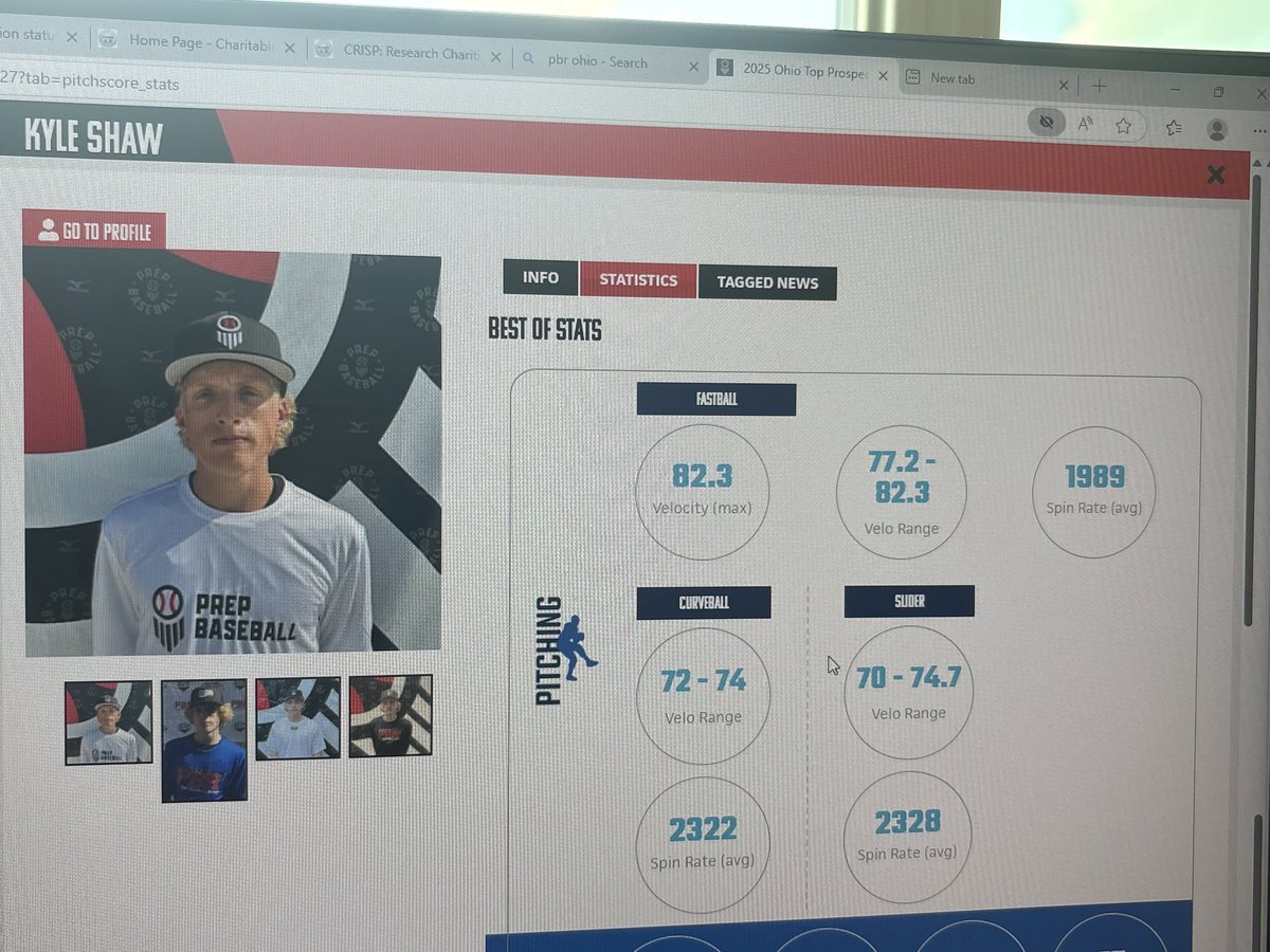 Kyle Shaw (@kyleshaw145) on Twitter photo Thanks again <a href="/PrepBaseballOH/">Prep Baseball Ohio</a> and <a href="/weldyprep/">Kyle Weldon</a> for having me out for the Top Prospect Games. Had a lot of fun and pitched well. My metrics for the day are located in the picture below. Thanks again <a href="/PrepBaseballOH/">Prep Baseball Ohio</a> and <a href="/weldyprep/">Kyle Weldon</a> for having me out for the Top Prospect Games. Had a lot of fun and pitched well. My metrics for the day are located in the picture below.