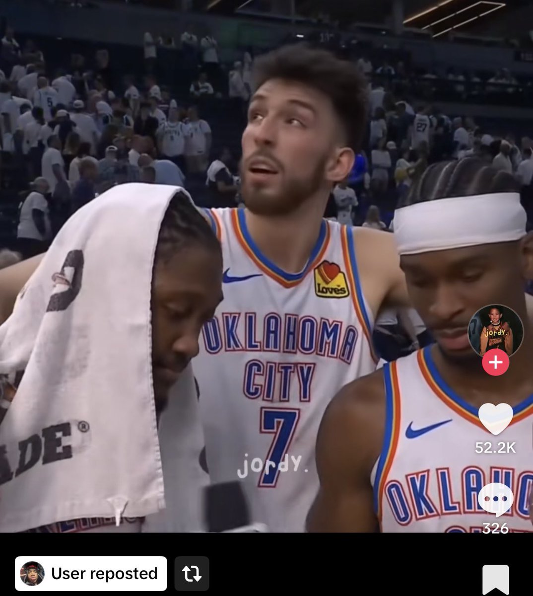 SkyedOKC's tweet image. Thomas Sorber has been reposting Thunder content on TikTok for the last couple months

it was meant to be