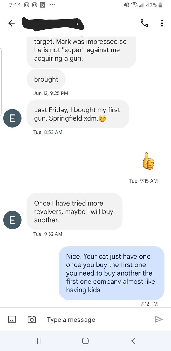 No one stops at "just one gun".
Man, voice chat makes me sound like I should be deported by ICE.