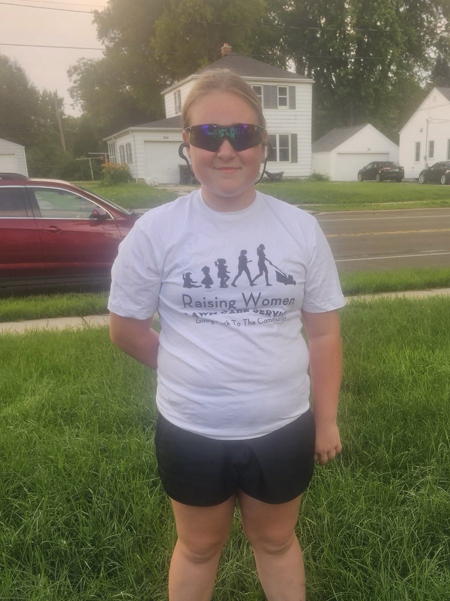 Charlette Of Sun Prairie , WI  who recently signed up for our 50 yard challenge received her safety glasses, ear plugs and white shirt in the mail ! She officially ready to start ! What words of advice would you give to her ? Will your kids be next to take on our 50 yard