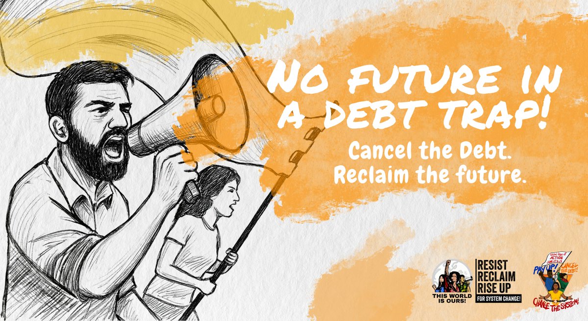 Illegitimate debts and crushing austerity are bleeding the Global South dry: stealing lives, futures, and dignity. We demand full and unconditional cancellation of unjust and illegitimate debts and an end to austerity now. グローバルサウスの債務帳消しを #CancelTheDebt #FfD4People