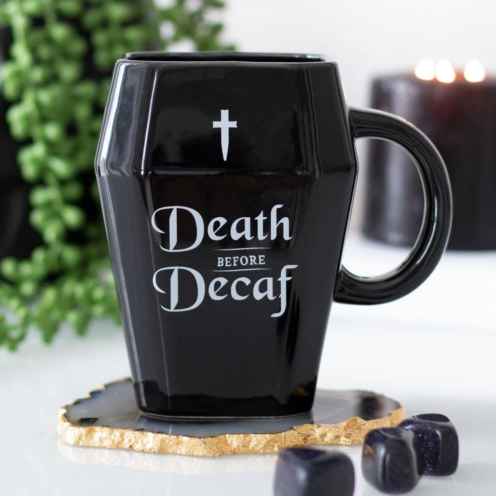 NekoGoth23's tweet photo. I just received Death Before Decaf Coffin Mug by Blaspheme Boutique from Anonymous via Throne. Thank you! https://t.co/u1fCOeyfjD #Wishlist #Throne https://t.co/pXWgLKAoJK