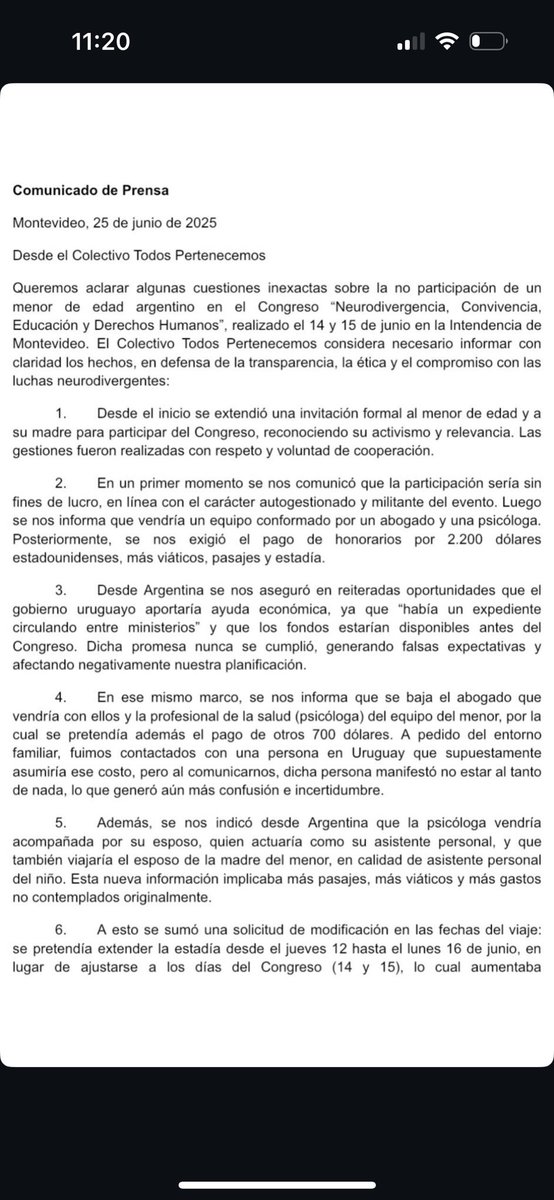 Tomidiazcueto's tweet photo. Invitaron a Ian Moche a una charla de neurodivergencias en Montevideo. La madre de Ian pidió $2200 USD más estadía y pasajes.  La asociación sin fines de lucro.. logró juntar solo 1000USD como para poder tenerlo ¿cómo terminó?
La familia apretando a la ONG 💀👀🚨 https://t.co/m1IzKG9LOP