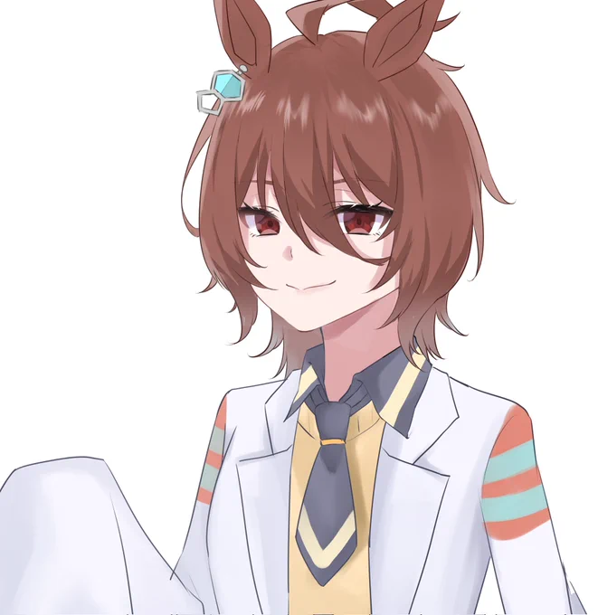 めっちゃ前に描いたタキオン(顔がいい)