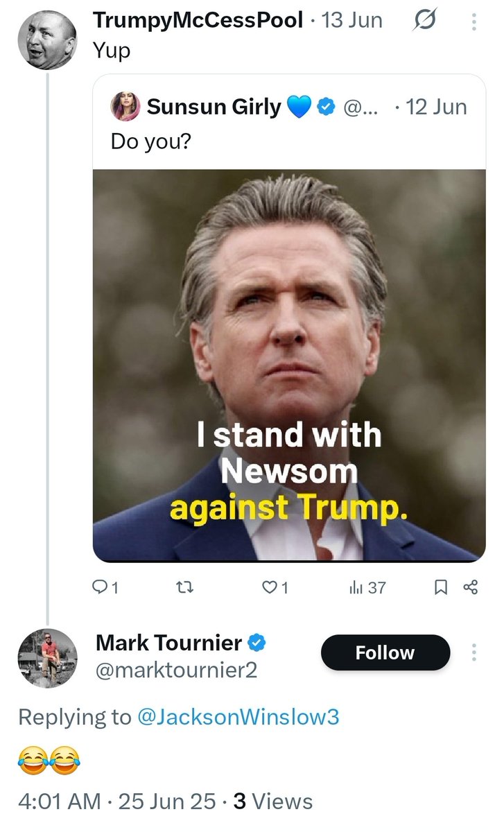 AWWW. Looks like thin-skinned Mark Tournier blocked me after after he responded to one of my posts.  Cowardly, just like Private Bone Spurs.