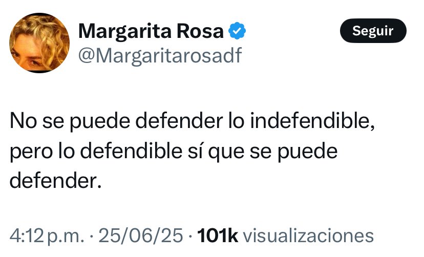 Miller Soto (@millersoto) on Twitter photo Tremenda revelación la de <a href="/Margaritarosadf/">Margarita Rosa</a>… Es como decir que no se puede comer lo incomible, pero lo comestible sí que se puede comer.
Tanta genialidad nos llevará pronto a Marte😔 Tremenda revelación la de <a href="/Margaritarosadf/">Margarita Rosa</a>… Es como decir que no se puede comer lo incomible, pero lo comestible sí que se puede comer.
Tanta genialidad nos llevará pronto a Marte😔