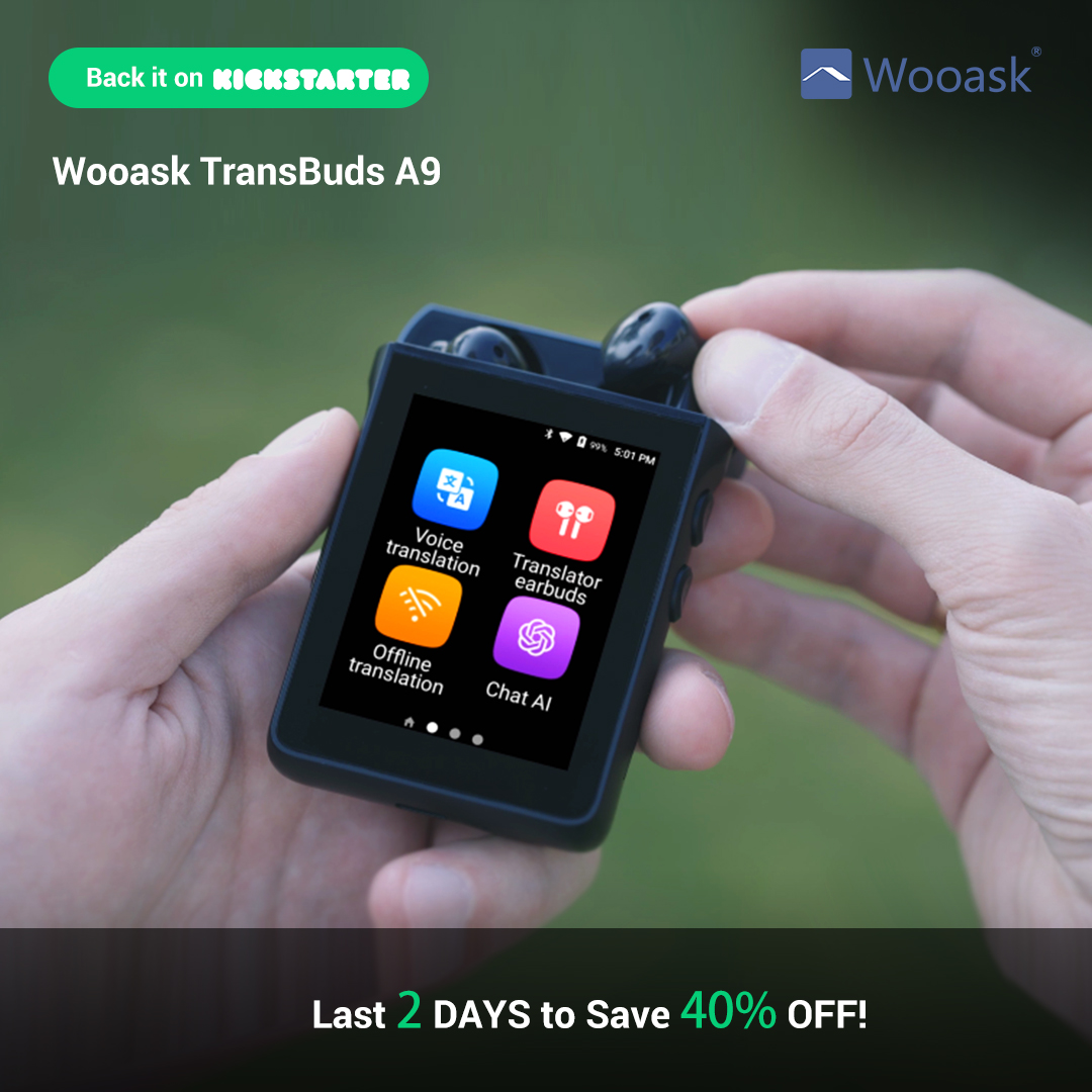 ⏰ Just 2 days left to grab the Wooask A9 Translator Earbuds at 40% OFF on Kickstarter!
With 4G, SIM card support, ChatGPT voice assistant, photo translation &amp; real-time accuracy — it's everything you’ve ever wanted in a translator.
kickstarter.com/projects/wooas…