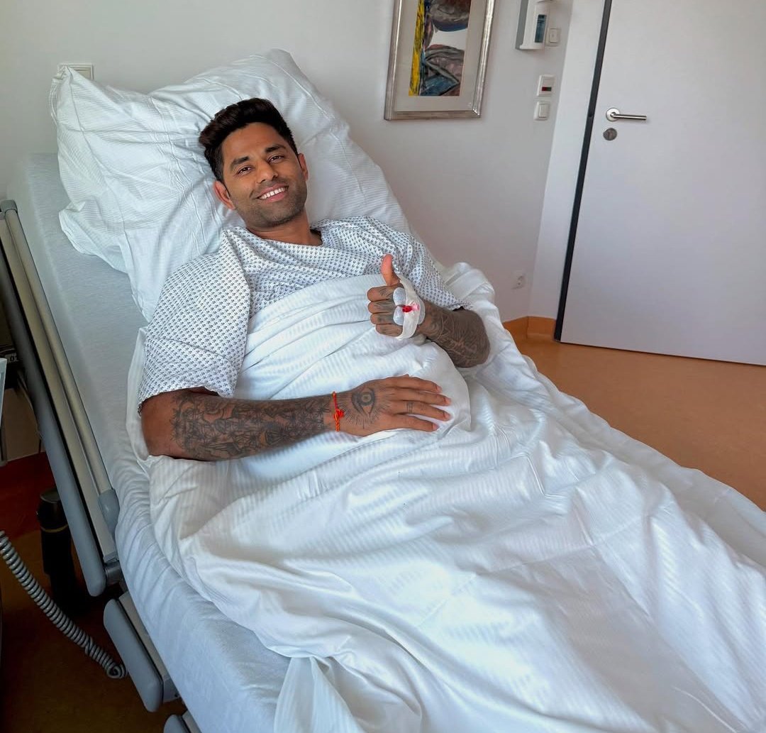 Tanuj (@imtanujsingh) on Twitter photo Suryakumar Yadav's surgery has been successful.
- Wishing him for a speedy recovery.๐ค๐ Suryakumar Yadav's surgery has been successful.
- Wishing him for a speedy recovery.๐ค๐