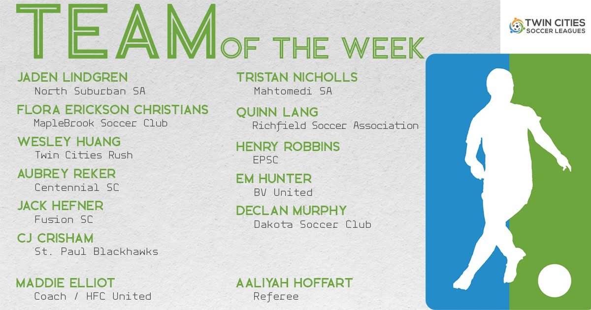 BVUnitedSC's tweet image. Thanks @tcslsoccer for naming BVU as one of the Teams of the Week! ⚽️ Congratulations Em Hunter! 🎉

#BVUnited #TeamoftheWeek #TCSL #MNSoccer #MNSoccerClub