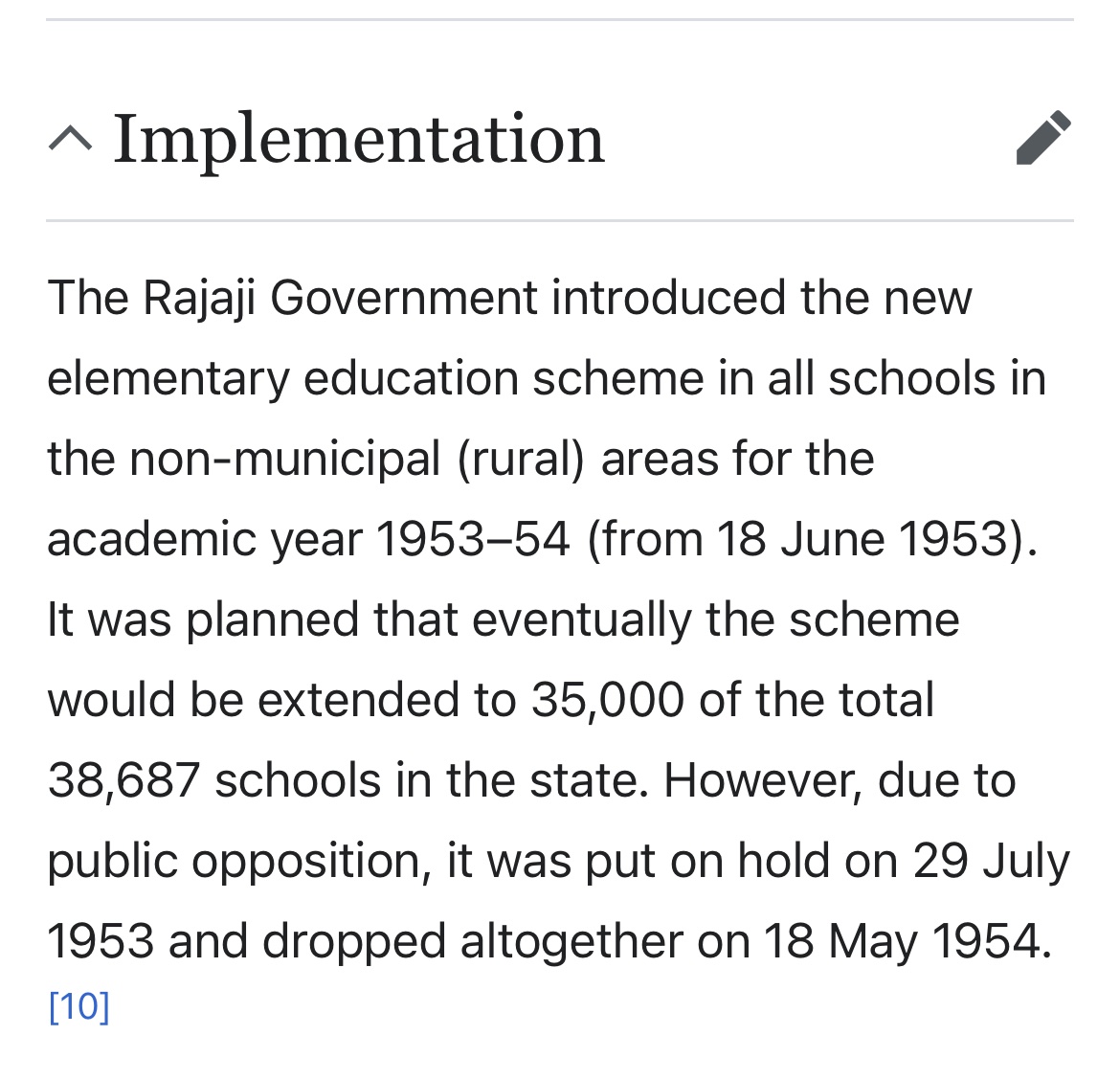 The policy  - which was scrapped within a *few months* - was only for elementary education not for high schoolers

Stylish way of saying I quit school after ESLC and did not bother to study further.

i.e. தாமே பின் தங்கிக்கொண்டோர்